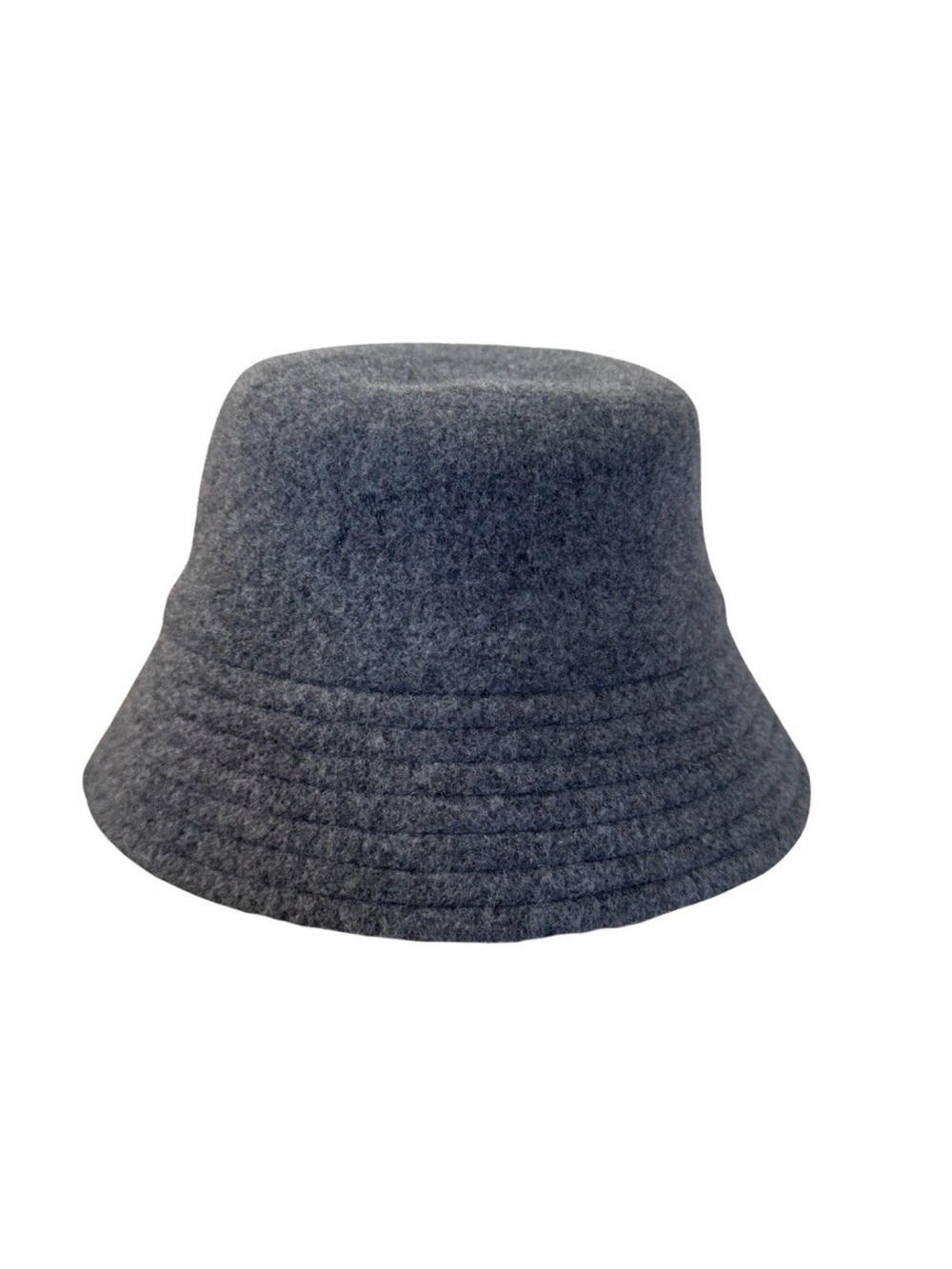 UNIQLO 100% Wool Bucket Hat - Gray Solid - Unisex Adults One Size Winter